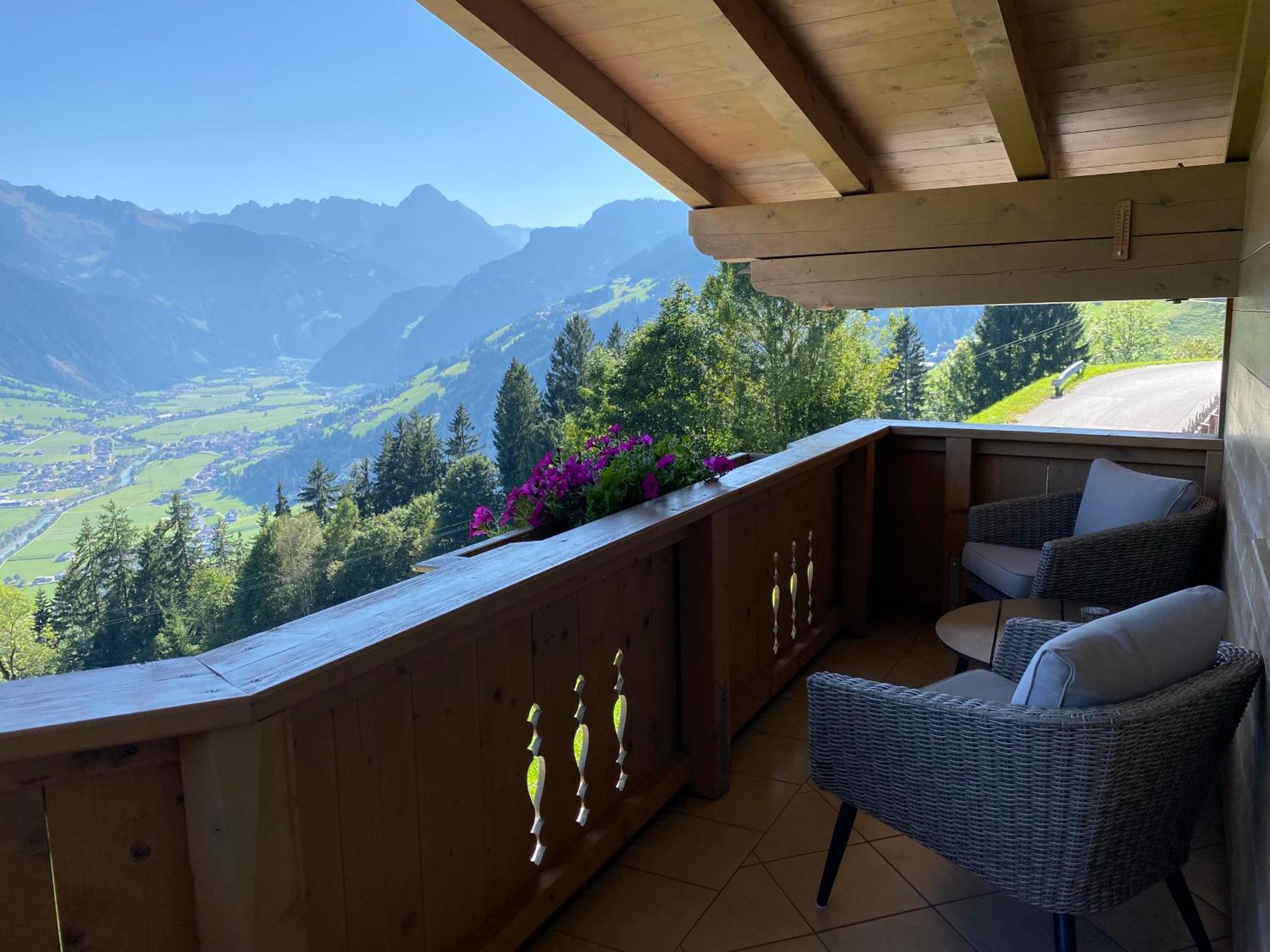 Ferienhaus Zillertal Panorama Blick Balkon Sauna Zellberg Екстер'єр фото